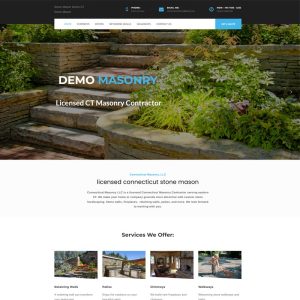 masonry website layout